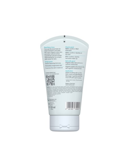 parte posterior del Gel limpiador basis sensitive  lavera