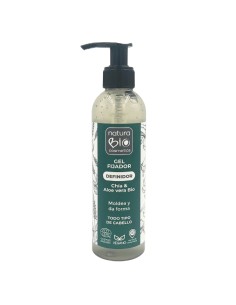 Gel fijador & definidor de NaturaBIO Cosmetics. Moldea y define, evita el encrespamiento.