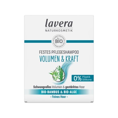 Champú sólido volumen y fuerza lavera