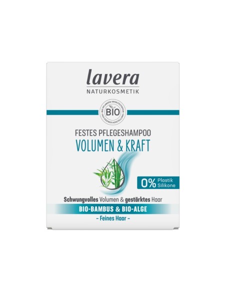 Champú sólido volumen y fuerza lavera