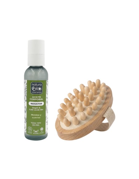Ritual corporal Reductor NaturaBIO Cosmetics REGAL raspall i furoshiki