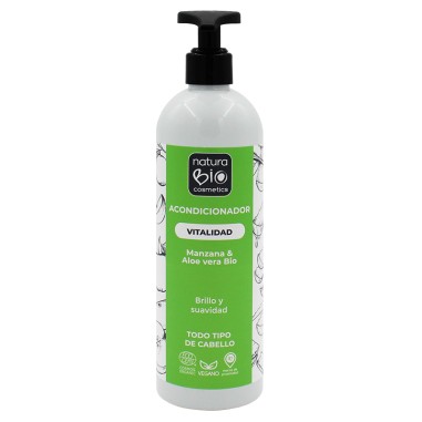 Acondicionador Vitalidad aloe & manzana Bio 500ml NaturaBIO Cosmetics