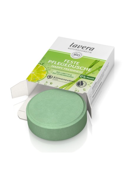 Gel ducha sólido Refrescante Lima & lemongrass Bio lavera