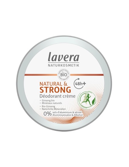 Desodorant natural crema 48h+ Strong & Natural lavera