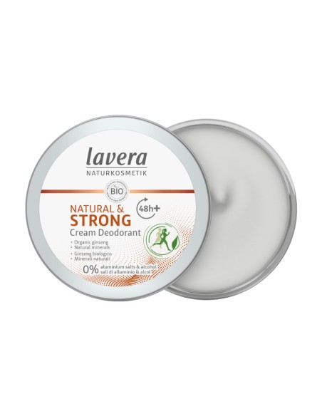 Desodorant natural crema 48h+ Strong & Natural lavera