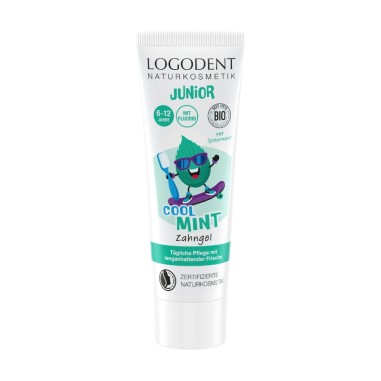 Pasta de dientes junior menta Cool mint con flúor Logona