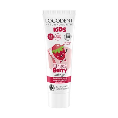 Pasta de dientes fresa Happy berry sin frúor Logona