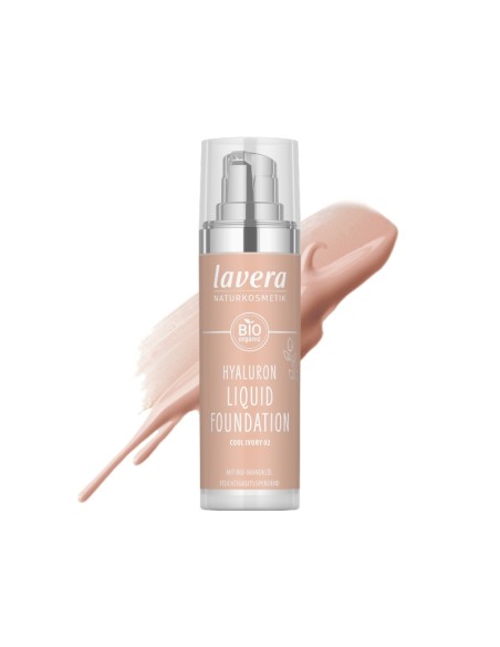 Maquillatge fluid hyaluron 02 cool ivory lavera