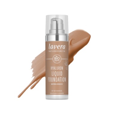 Maquillaje fluido hyaluron 05 natural beige lavera