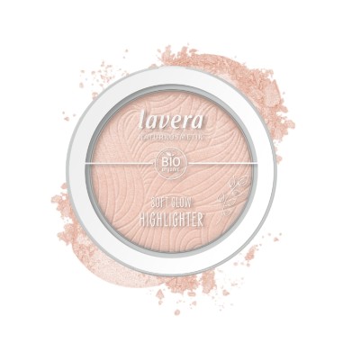 Iluminador polvo compacto 02 Aurora Glow Lavera – vista frontal