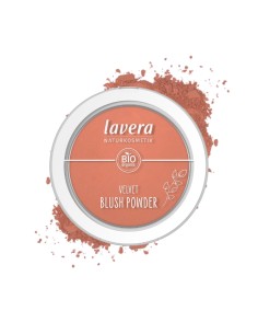 Colorete natural en polvo Velvet 01 Rosy peach lavera