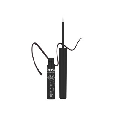 Eyeliner perfilador ojos liquido 01 black lavera, linea del pincel