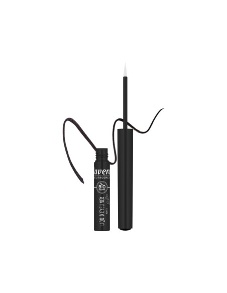Eyeliner perfilador ojos liquido 01 black lavera, linea del pincel
