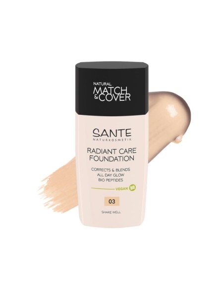 Maquillaje fluido radiant care 03 neutral linen Sante