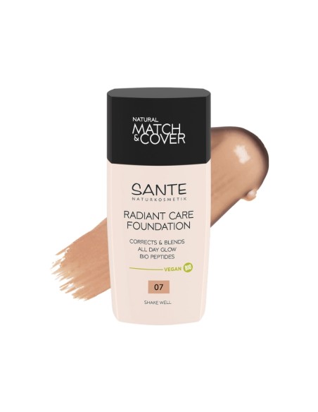 Maquillaje fluido radiant care 07 rose beige Sante