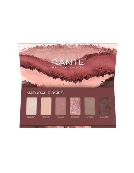 Sombra ojos paleta 6 colores rosy shades Sante