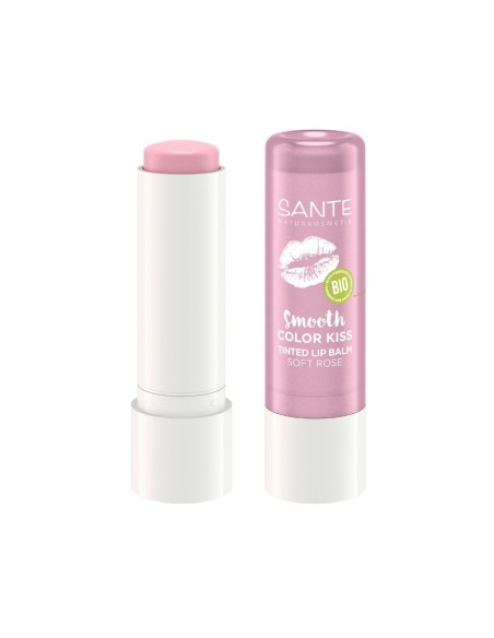 Bálsamo labial color kiss 04 soft rose Sante