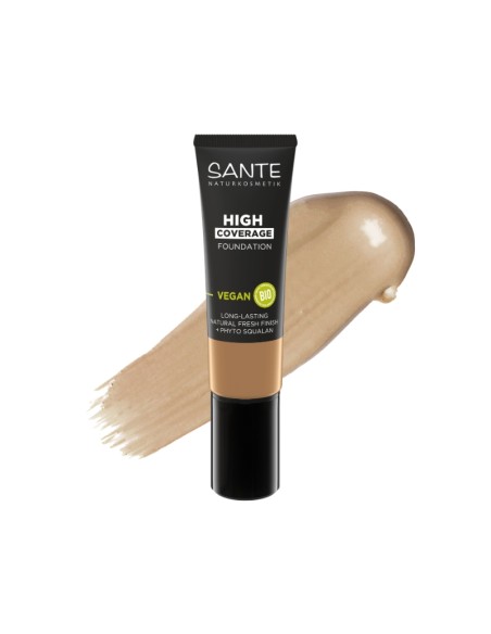 Maquillatge fluid alta cobertura 05 warm beige Sante