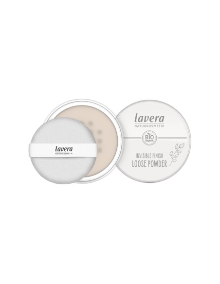 Polvos matificantes transparentes Invisible finish lavera