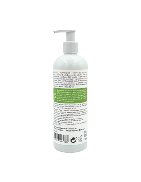 Xampú reparador Quinoa & àloe vera BIO 450ml HAPPY BIO Cosmetics