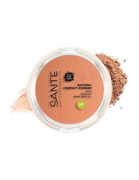 Maquillaje compacto 03 warm honey Sante