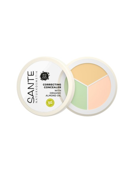 Corrector polvo-crema 3 tonos Sante