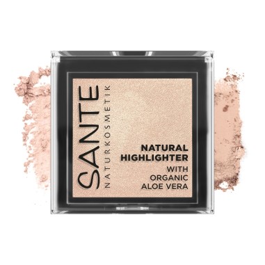 Iluminador natural 01 Champagne Sante para rostro