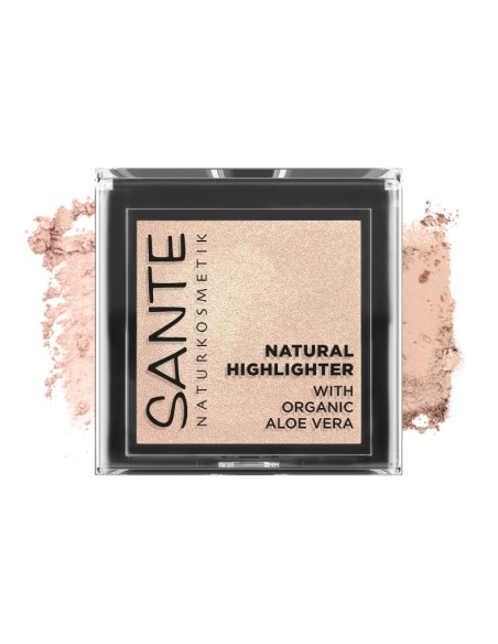 Iluminador natural 01 Champagne Sante para rostro