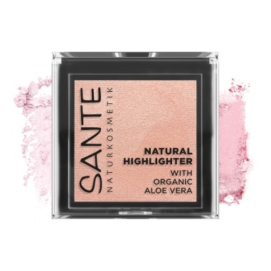 Iluminador natural 02 glowy rose Sante