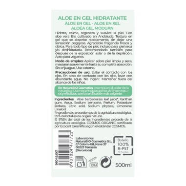 Aloe vera en gel hidratant NaturaBIO...
