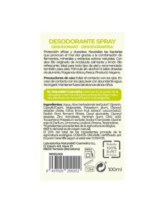 Desodorante Spray Frescor Natural 100ml NaturabBIO Cosmetics 2
