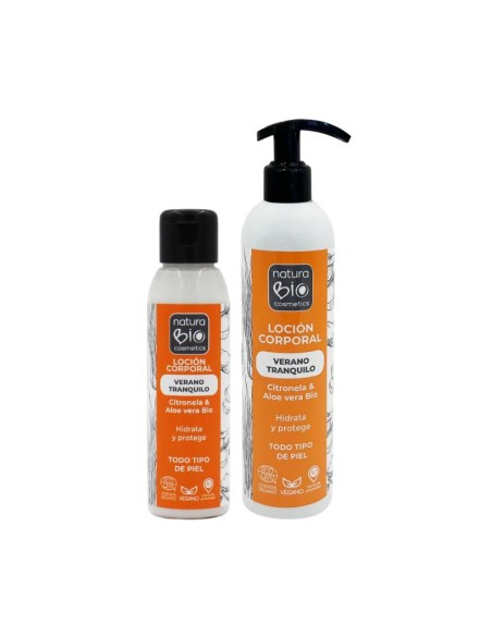 Loció corporal Verano Tranquilo amb citronel·la NaturaBIO Cosmetics