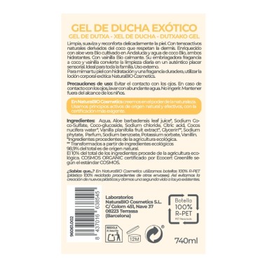 Gel de ducha Exótico vainilla y coco...