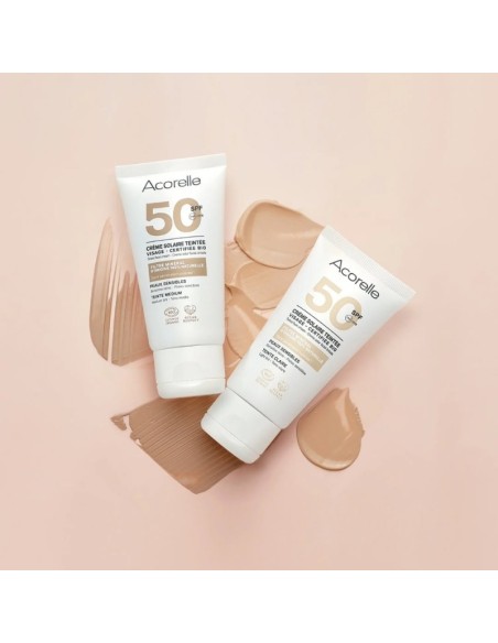 Crema facial color light SPF 50 Acorelle